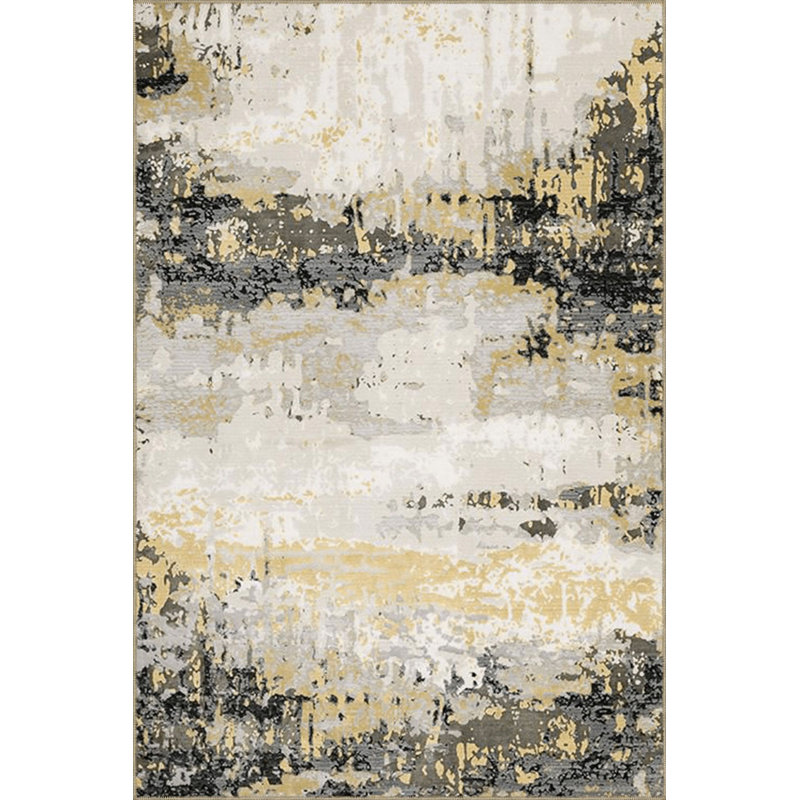 Tapis beige lavable à la machine, Carré 3 pi 3 po