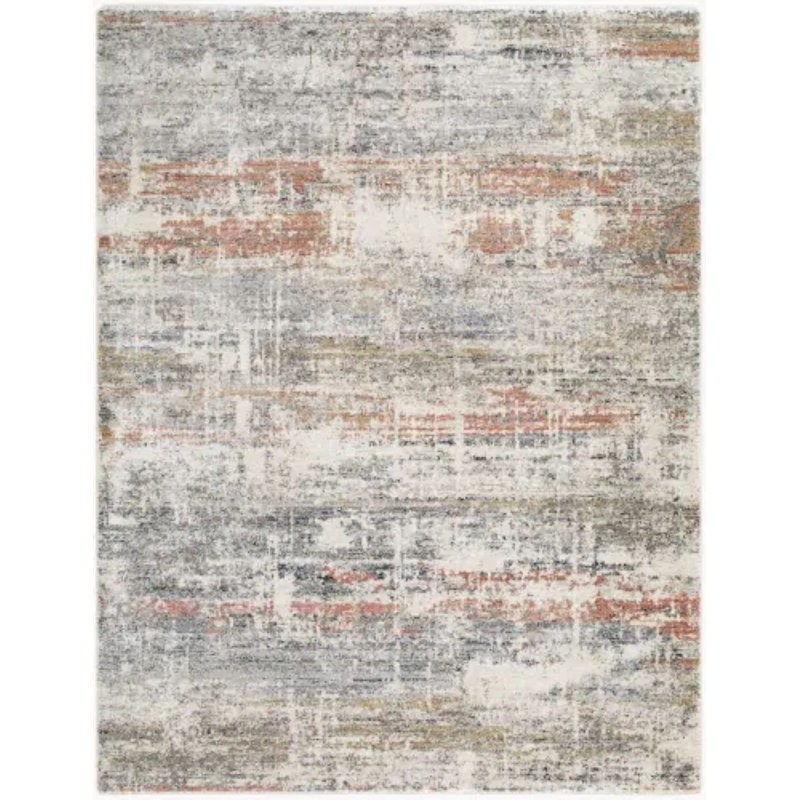Wahnetta tissé à la machine, Ivory/Brown/Black/Cream, Rectangle 7'10" x 10'