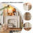 42.52"Modern Minimalist White Fireplace Mantel
