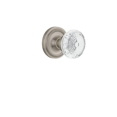 Rope Rosette with Crystal Meadows Knob