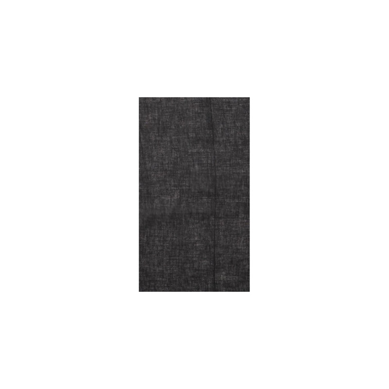 Manke Cotton Sheer Curtain Single Panel, Black