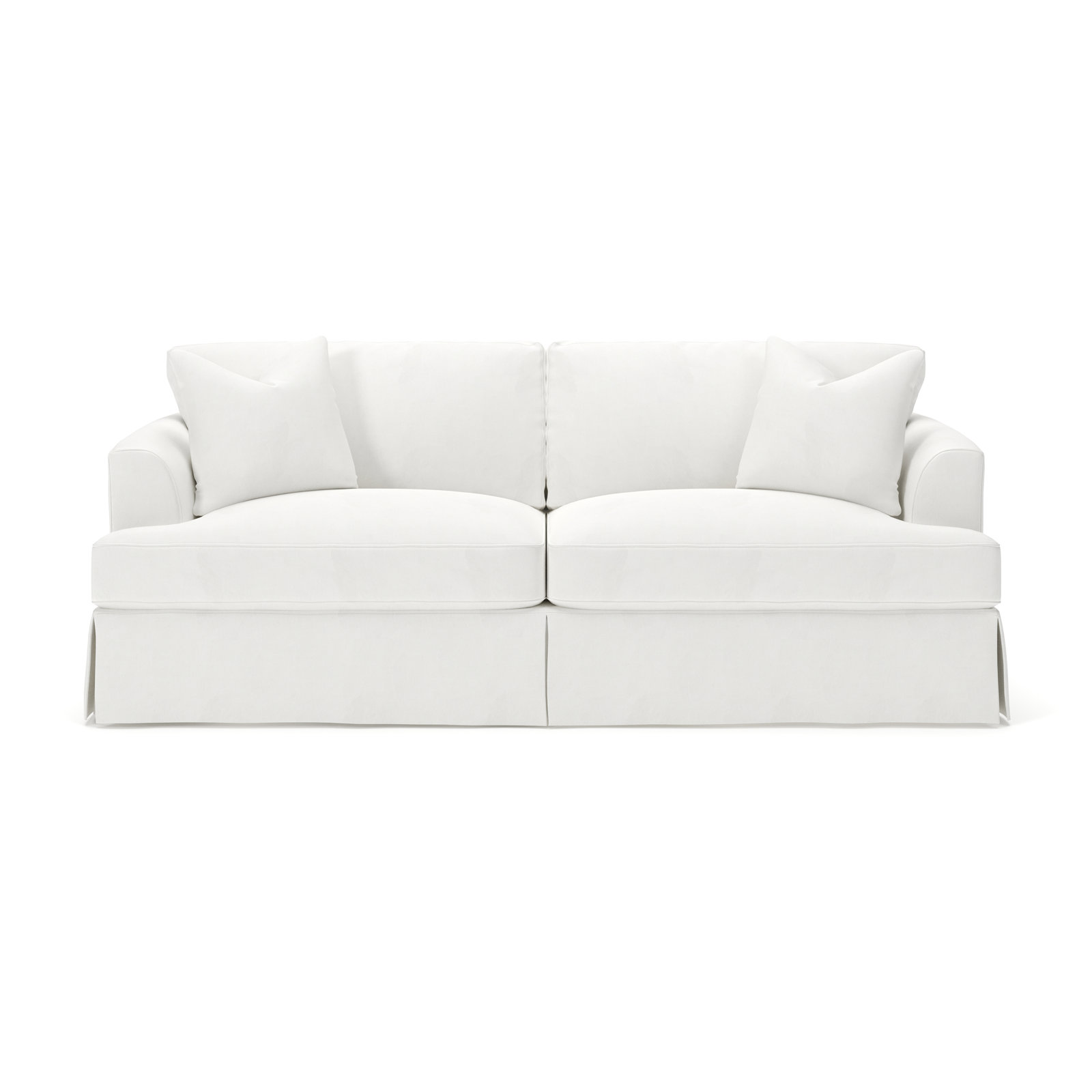Lucia 92.5'' Upholstered Sofa, Classic Bleach White Twill