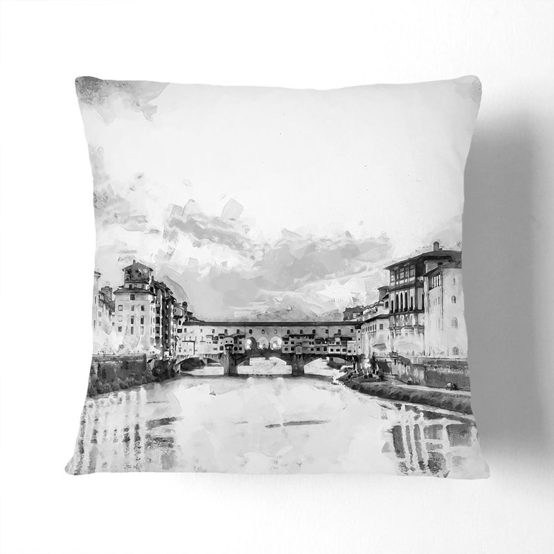 Square Throw Cushion, 40cm H x 40cm W x 15cm D, Black