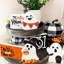 Mignon fantôme, décorations d'Halloween, ensemble de 3 panneaux de décorations de plateau à niveaux en bois pour chat noir
