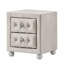 Ensemble de chambre complet, meuble de rangement rembourré, beige, 3 pièces avec commode-136170702