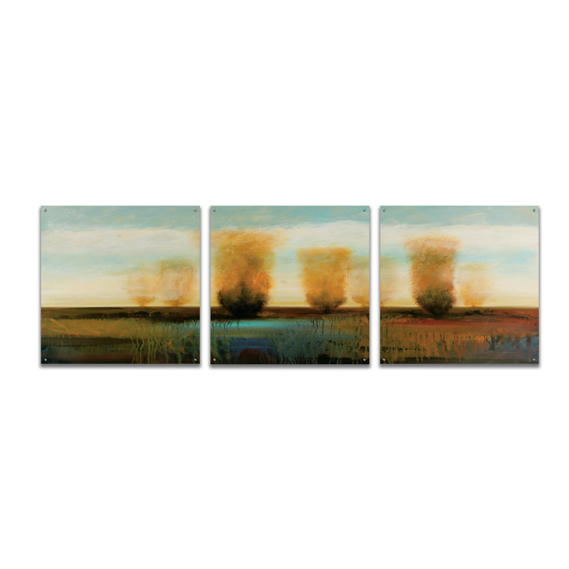 Epic Art «River 1» par Jadei, verre acrylique «River 1» par Inconnu JD, H 36 po x l 108 po