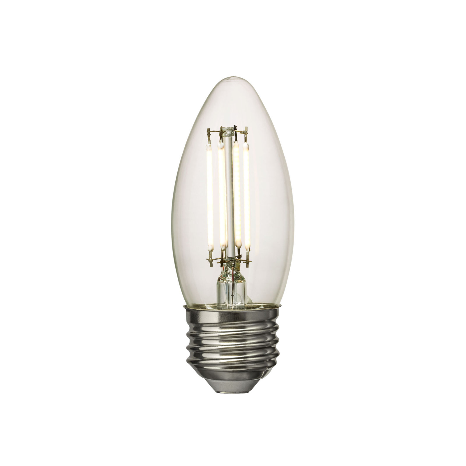 Visual Comfort & Co. LED Torpedo shape 5W Warm White E-26 Medium base Clear Edison Style light bulb, 3000 Kelvins