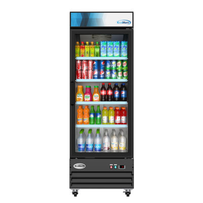 Koolmore - 28 in. One-Door Merchandiser Refrigerator - 23 Cu Ft. MDR-1GD-23C - Black — FIN-0019933 | Fridge.com
