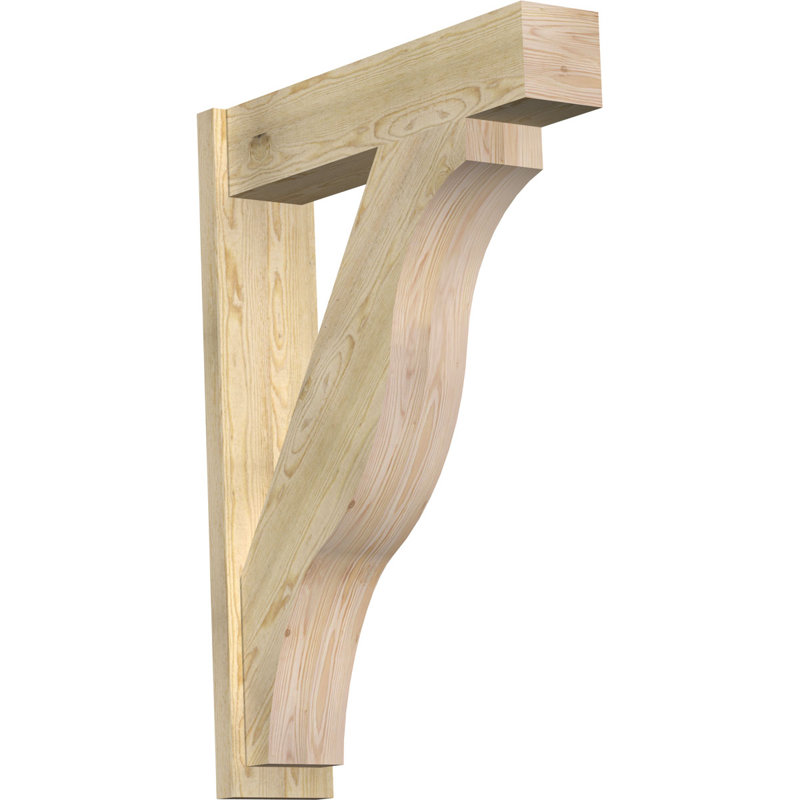 H 8 po x l 34 po x P 46 po Funston, P 34 po x H 46 po, 8" W Douglas Fir (Rough Sawn)