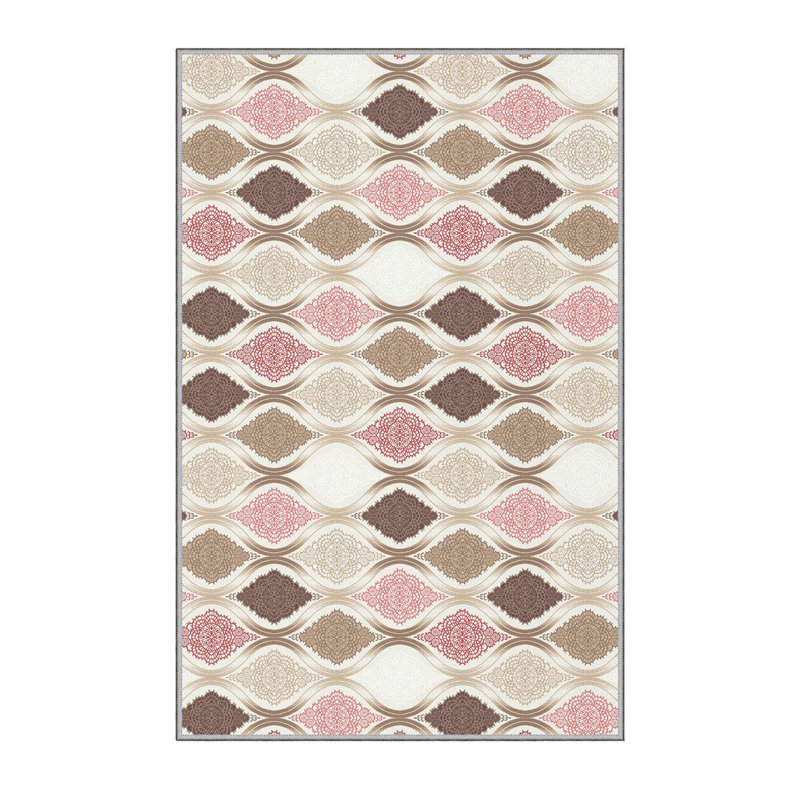 Premium Hall Carpet, 2.6 x 6.6 Feet, 100% Polyester, 0.3 in Pile Height | Antibacterial, Non-Slip Underside, Machine Washable | 3D Digital Print Design, Durable & Stylish for Entryways, Living Rooms & More