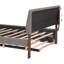 Lit plateforme tapissier Teddy