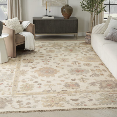 Tapis ivoire rétro 8 pi x 10 pi Nourison Teruyo