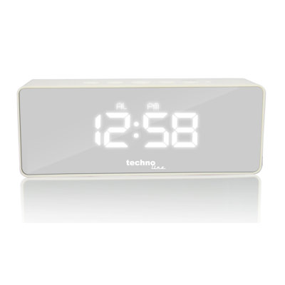 Modern & Contemporary Digital Quartz Movement / Crystal Alarm Tabletop Clock in