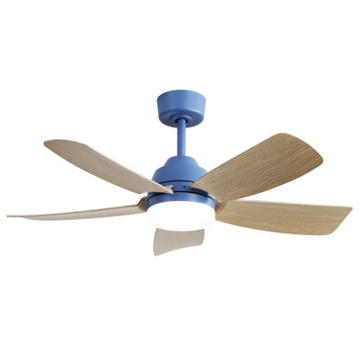 42 Inch Ceiling Fans With LED Light 22W And Remote Control 5 ABS Fan Blades For Bedroom