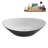 71" Streamline Soaking Freestanding Tub and Tray With Internal Drain-112235404
