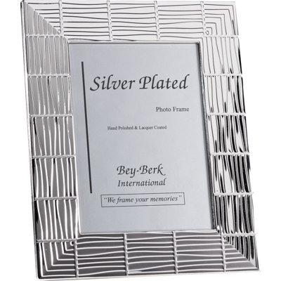 Auer Silver Metal Embossed Picture Frame