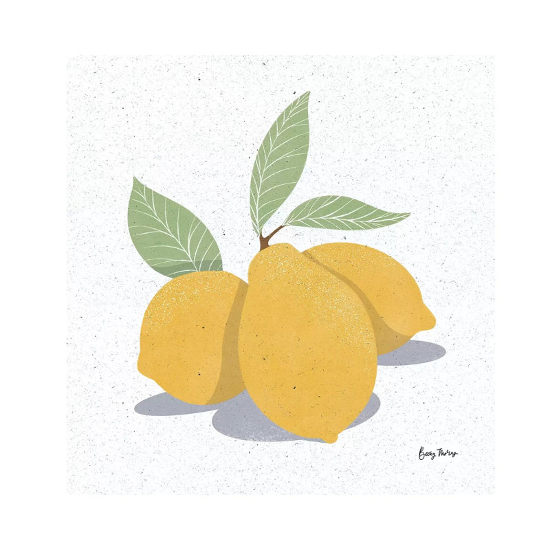 Fruity Cocktails V by Becky Thorns - Print on Canvas, 66.04cm H x 66.04cm W x 3.81cm D, Wrapped Canvas