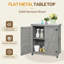Banc de rempotage avec armoire de rangement et plateau de table en métal pour patio extérieur, table de poste de travail extérieur-339313347