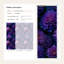 Papier peint floral mauve vibrant