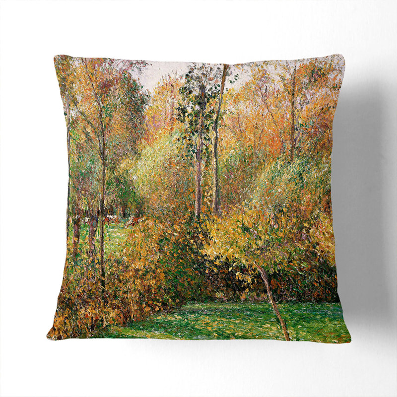 Autumn Wood Scatter Cushion, Black, 40cm H x 40cm W x 15cm D
