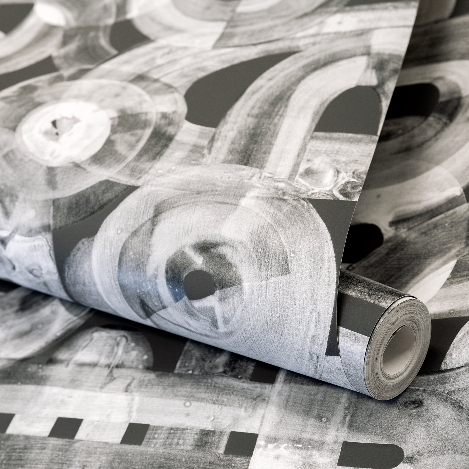 Salt Wallpaper Double Roll, Black