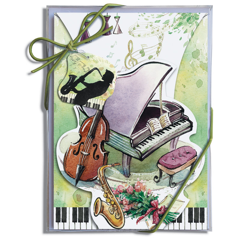 Lissom Design Pop-up Notecards, Music Hall
