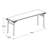 Resin Multipurpose Rectangle Folding Training Table For Home Or Office, 5.87 Feet Long Light Gray