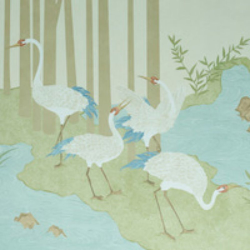 Yashinoki Crane Panel Set, Willow
