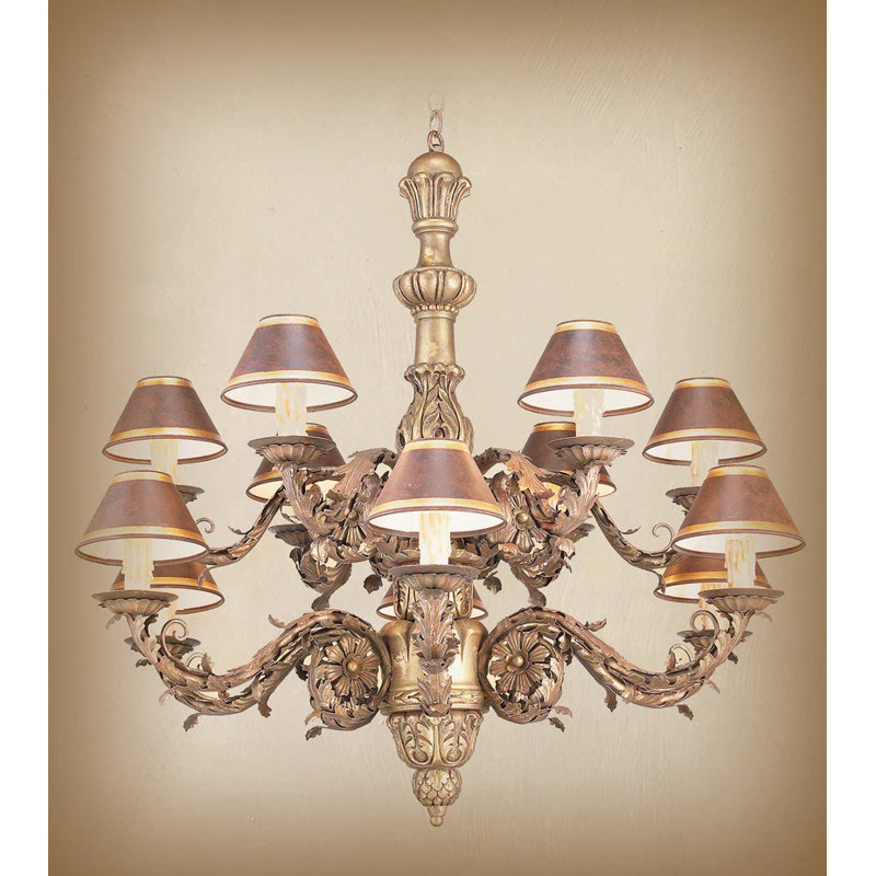 Amaliya 12 - Light Dimmable Tiered Chandelier