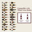 Support à vin mural pour 24 bouteilles, porte-bouteilles mural amovible, utilisation comme une ou quatre, présentoir de bricolage, supports à vin, pour restaurant, bar, cave