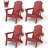 Set Of 4 Folding Adirondack Chair-504263019