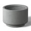 Grand pot / pot rond en béton avec trous de drainage-621437564-621437562
