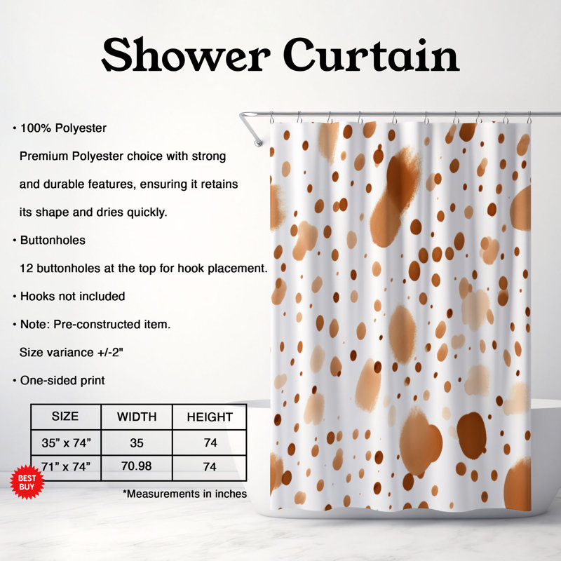 Rustic Drips - Premium Shower Curtain, 74" H x 71" W