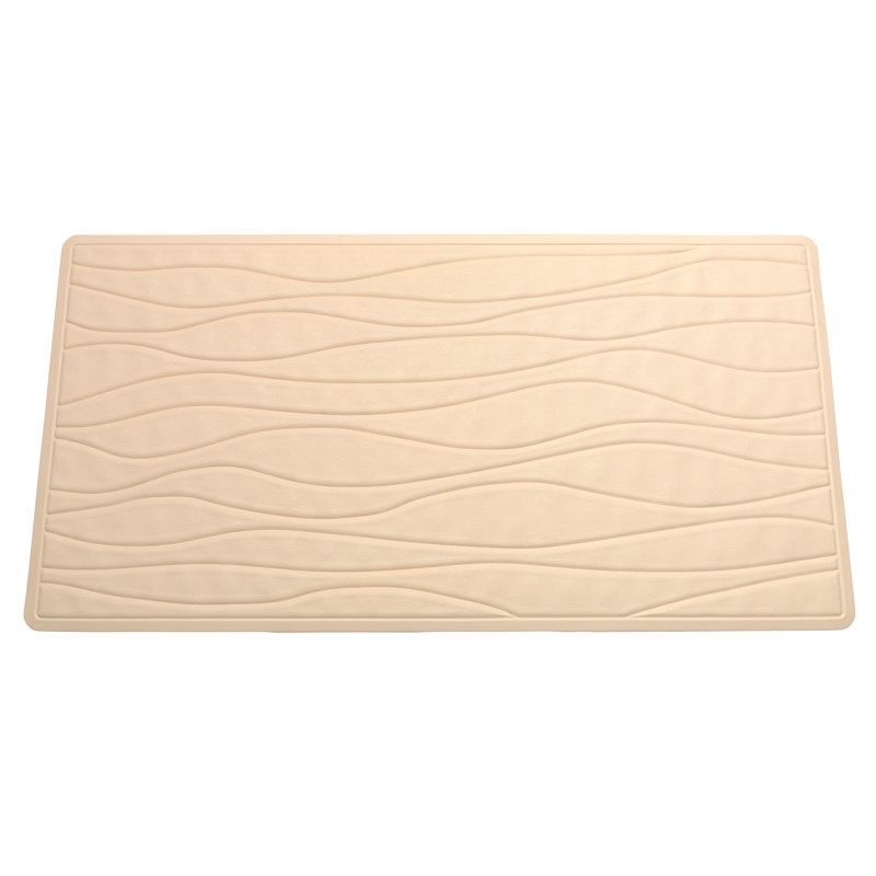 Non-Slip Bath Rug, Bone, 13" W x 20" L