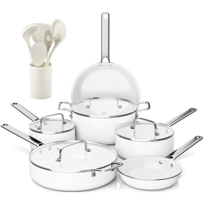 15 - Piece Non-Stick Ceramic Cookware Set