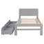 Base de lit plateforme avec 2 tiroirs de conception moderne-107287786
