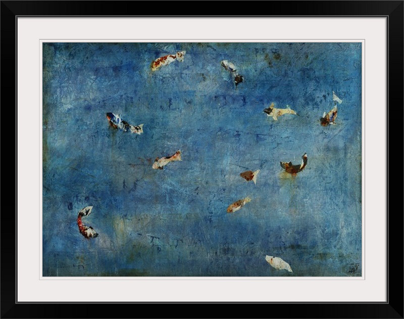 « riporian », reproduction sur toile, Noir encadré, 25" H x 32" lx 1" p
