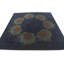 Tapis carré bleu marine Orlando