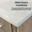 Meuble-lavabo avec comptoir en quartz