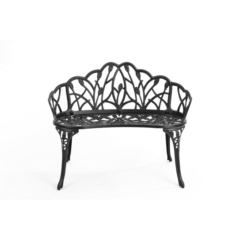 Banc en fonte d'aluminium (excluant la table), Noir