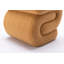 Tabouret de maquillage en forme de S avec repose-pieds, tabouret, tabouret, café
