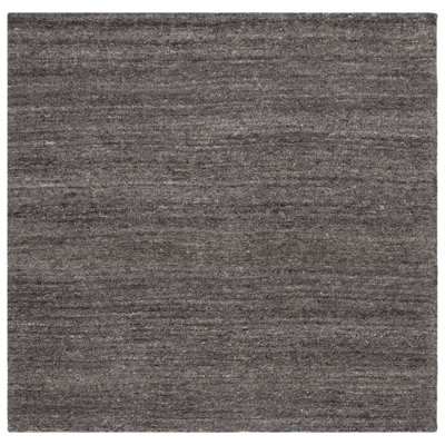 Misak Hand Tufted Wool/Cotton & Other Fiber Solid Color Rug in Gray