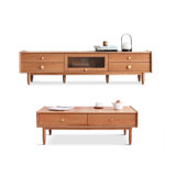 Meuble télé et table basse en bois massif