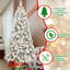 Arbre de Noël 7 pi avec 450 lumières DEL blanc chaud-593858427-593858428