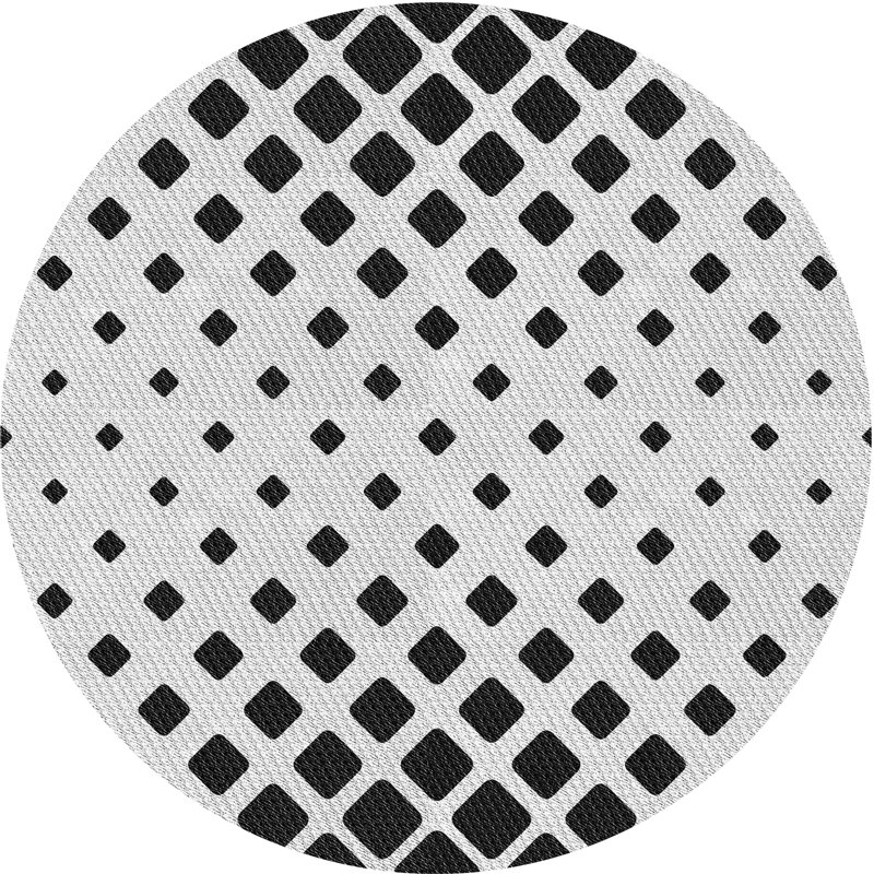 Cisco Geometric Indoor Rug, Round 3'