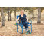 Chaise de camping pliante compacte et rembourrée compacte