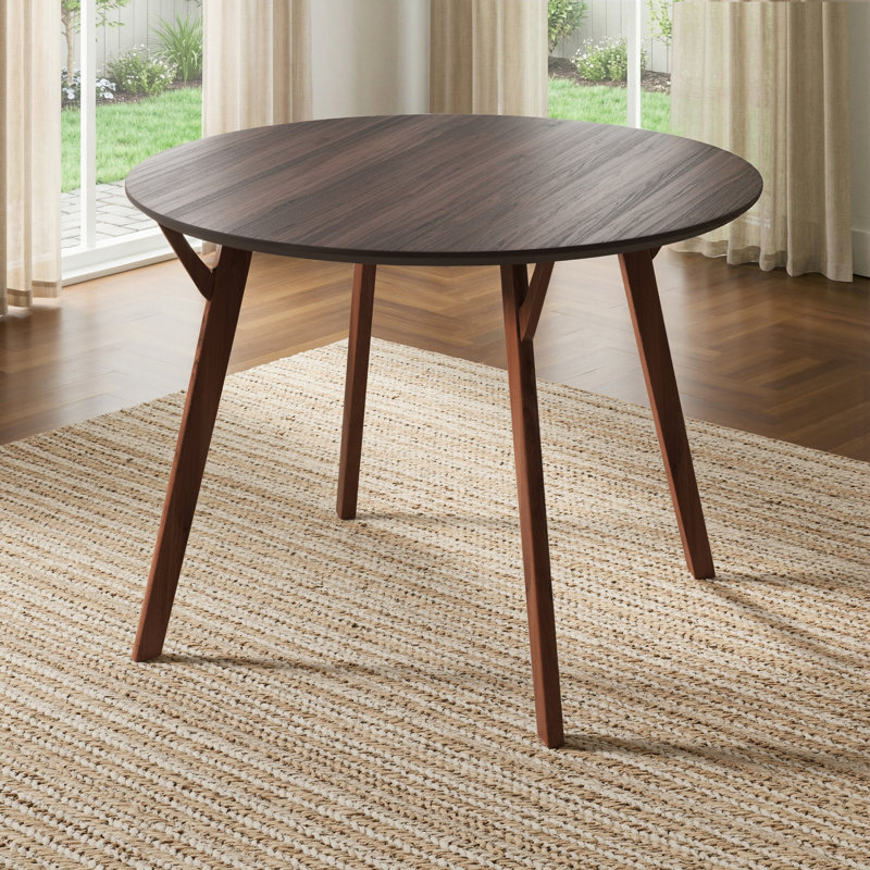 Evanston 42" Wood Dining Table, Walnut