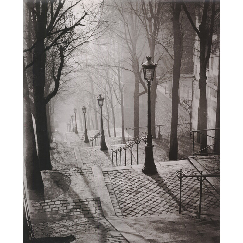 Les Escaliers de Montmartre, Paris MCG-B1077, H 18 po x l 15 po