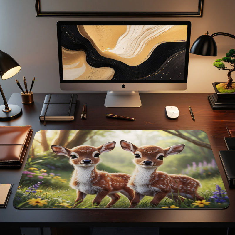 Polyester Desk Pad, 14.4x12.1