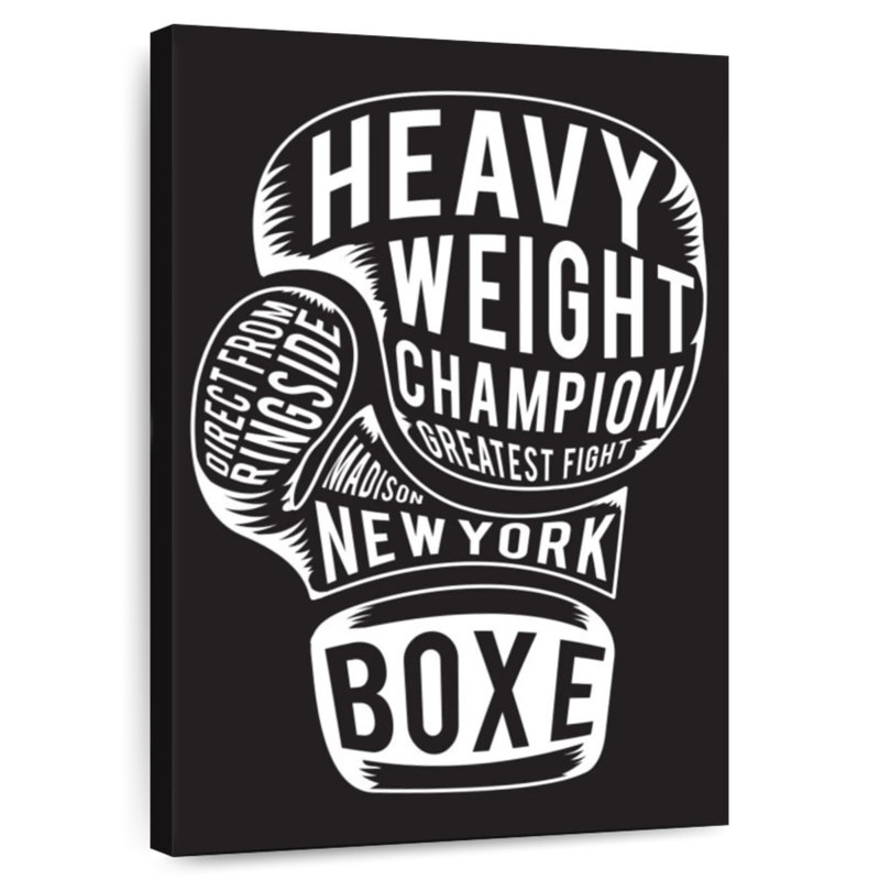 Citation de boxe Sireci, H 30 po x l 20 po